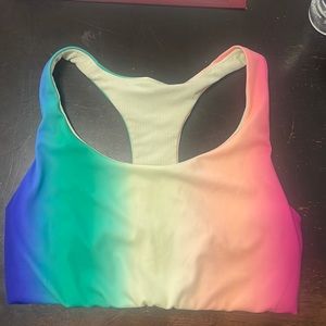 Athleta- rainbow sports bra